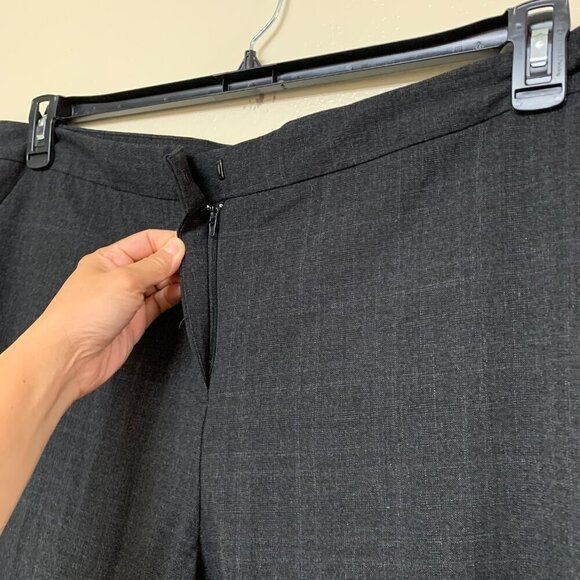Amanda+Chelsea Womens Low Rise Plus Size Dress Pants Trousers Sz 18W in Charcoal - Picture 6 of 13